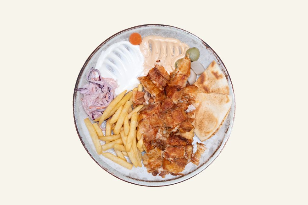 Shawarma Teller 250 Gramm